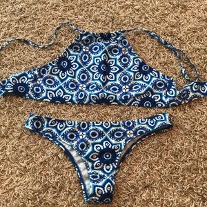 Two piece halter bikini